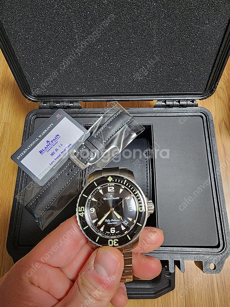블랑팡 피프티 패덤즈 45mm 티타늄 (+브슬) 판매합...--4
