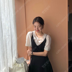 코드유 썸머울 원피스 + 보우 블라우스