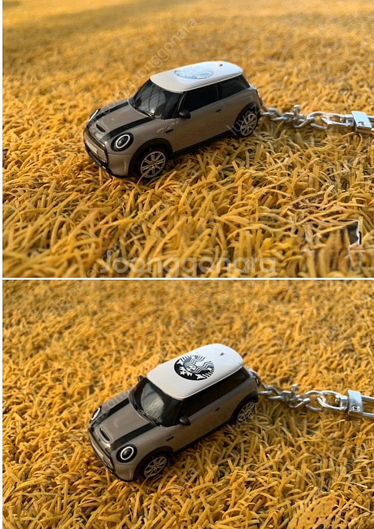 미니쿠퍼스타벅스한정판키링--0