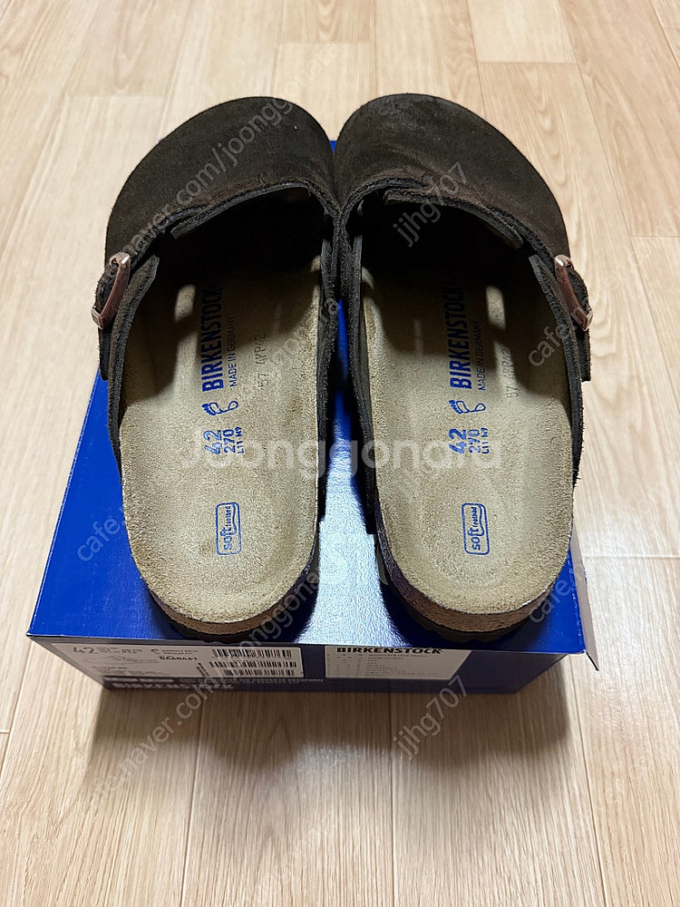 버켄스탁 보스턴 모카 270 판매합니다 실내에서 반나절...--1