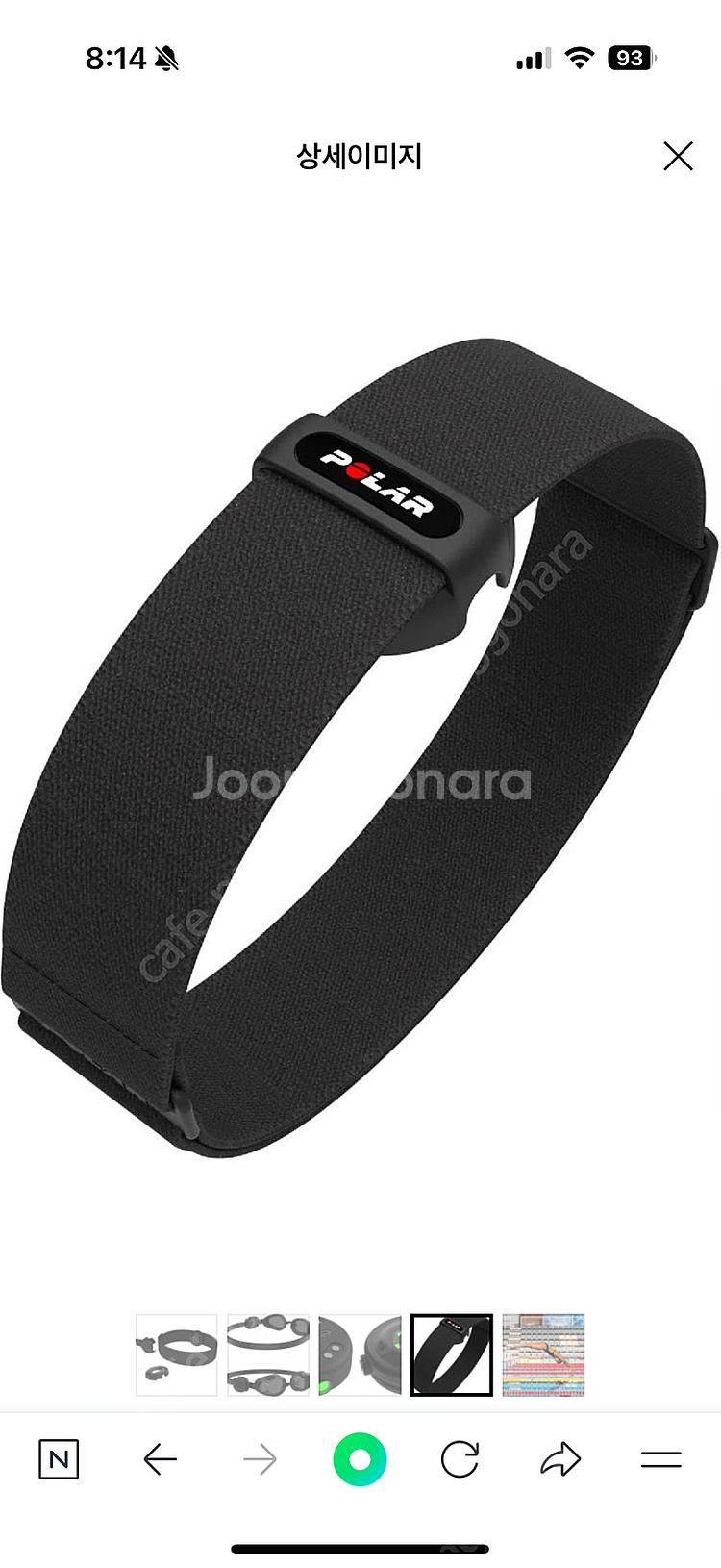 폴라 심박계 수영 심박계 머리 심박 Polar OH1+--5