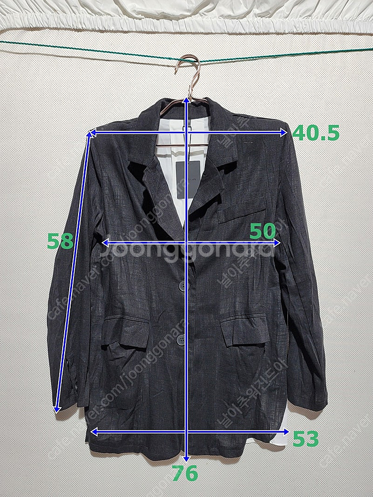 블랙자켓 린넨자켓 여름자켓 오피스룩 55 66 77(새...--2