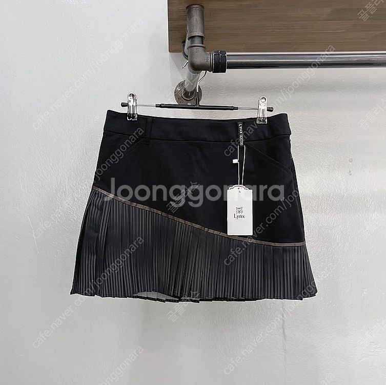 [새제품](67) 링스 블랙 밑단 플리츠 스커트 큐롯 ...--1