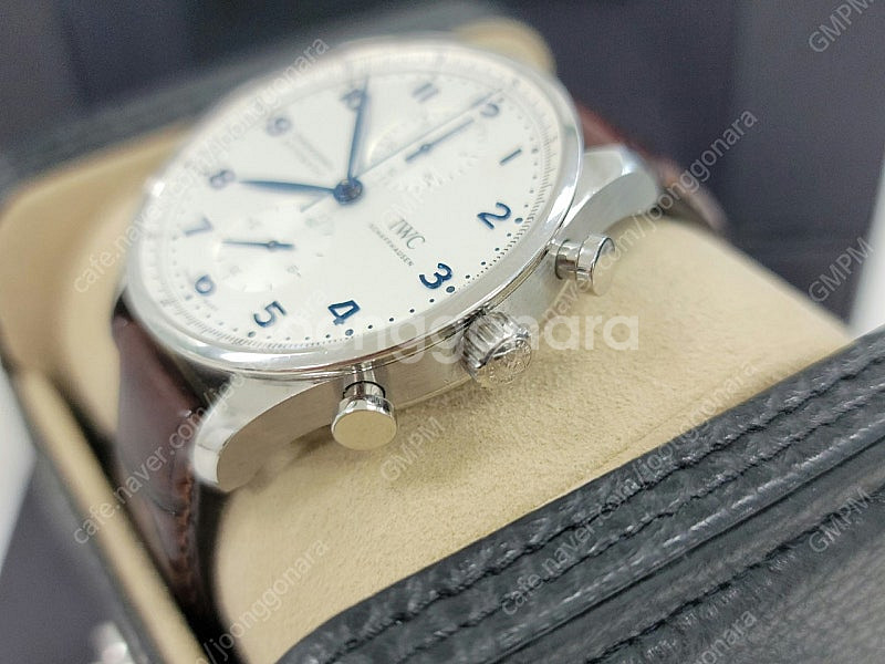 IWC 포르투기저 크로노그래프 블루핸즈--2