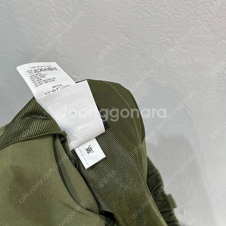 (32~33/XL) 어뉴 카키 포켓 포인트 허리밴딩 남...--5