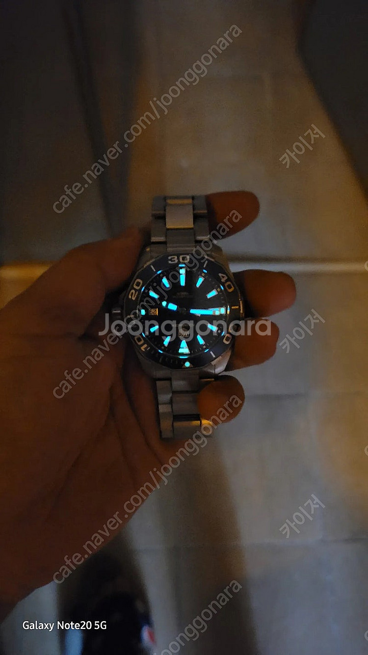 태그호이어 아쿠아레이서 300 쿼츠 41mm 청판 양도...--7