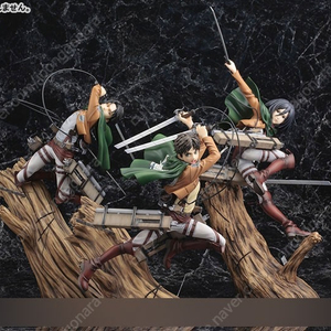 코토부키야 (Kotobukiya) 1/8스케일 ARTFX J 진격의 거인 리바이, 미키사, 에렌 Renewal Package Ver. 피규어 3종 개봉