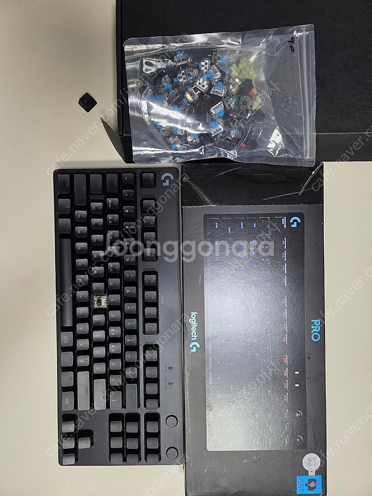 로지텍 G PRO 키보드 체리 갈축--1