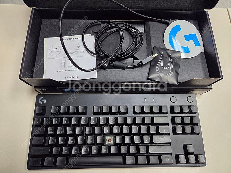 로지텍 G PRO 키보드 체리 갈축--2