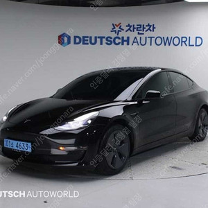 테슬라 중고 테슬라 모델3 중고차 검정색 2021년식 25,998km 롱 레인지 중고차카페