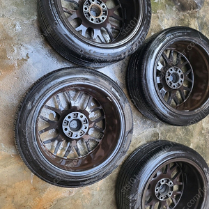 BBS 정품 rx 18인치 휠 타이어 4짝 bmw e60