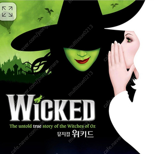 뮤지컬 위키드 VIP석 8/20 수요일 밤공 1층 2열 중앙 블록 2연석 티켓 정가 양도
