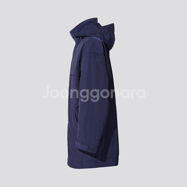[S] 유니클로 질샌더 +J오버사이즈 후디드 하프코트--3