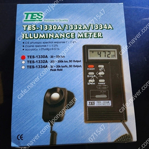 tes-1330a 휴대용 조도측정계 상태 최상급판매 - 26000원 산업측정장비