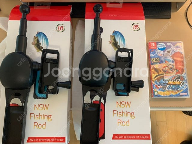 닌텐도스위치) 에이스 앵글러 + 낚시콘 2개 택포--0