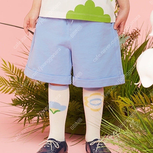 베베드피노 X 민주킴 래빗가든 롤업 반바지 100