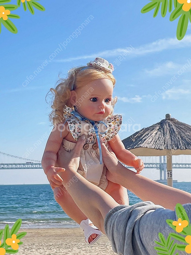 퍼스트패밀리 리본돌 아기인형 베이비돌 아델라인 55cm--3