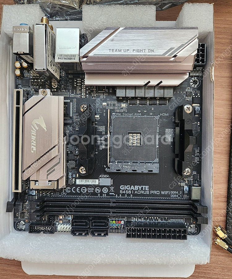 B450I AORUS PRO WIFI 메인보드 팝니다--2