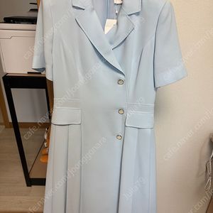 샤틴 옆플리츠 정장카라넥원피스 66 택있는 새옷