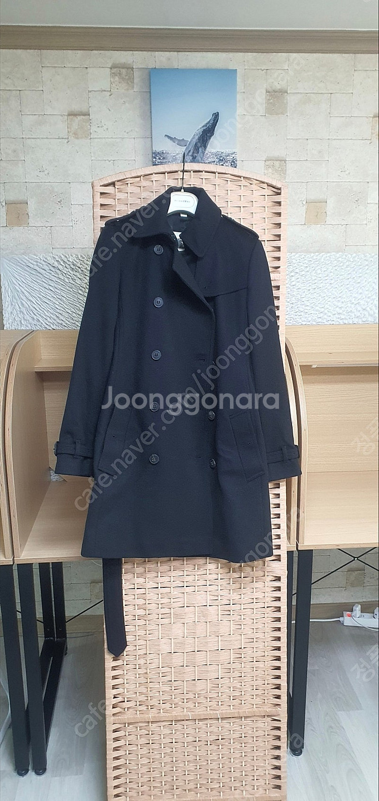 버버리 캐시미어 코트/자켓 66/M 정품S급(감정O) ...--0