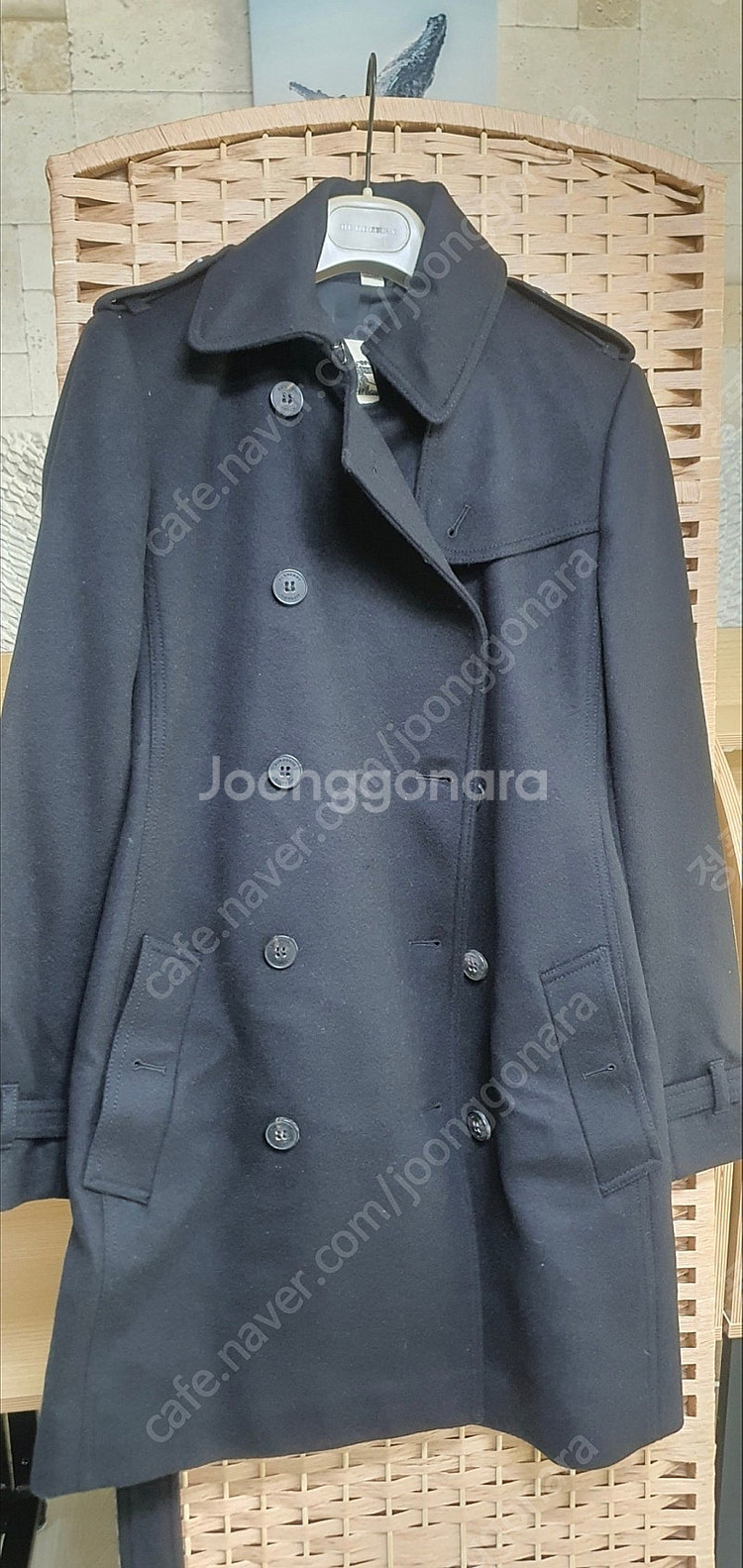 버버리 캐시미어 코트/자켓 66/M 정품S급(감정O) ...--1