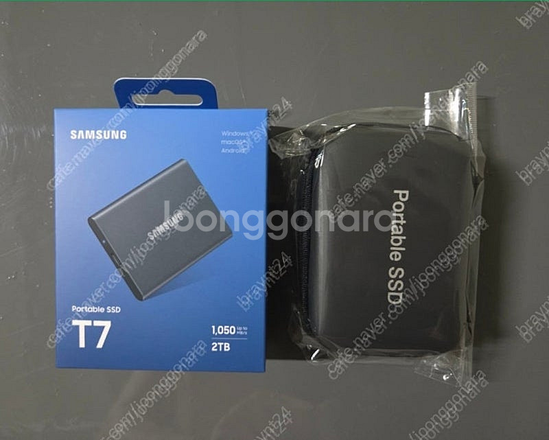 삼성정품 외장SSD T7 2TB 판매(미사용, 파우치 ...--0