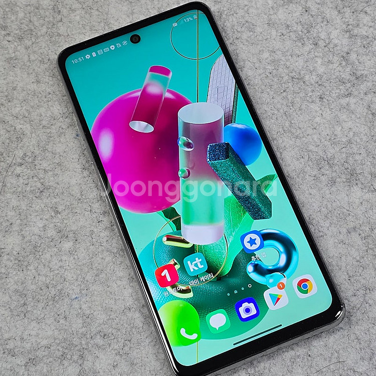 LG Q92 화이트 128기가 21년 3월개통 무잔상 ...--2
