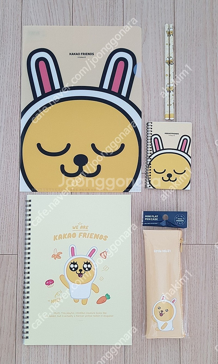 카카오프렌즈노트필통학용품손에묻지않는크레용 (새상품)쓰기...--0