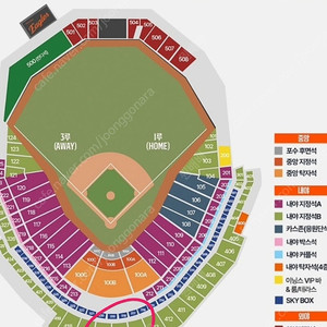 6/11(수) 한화vs두산 볼파크 415구역 시야명당 2연석