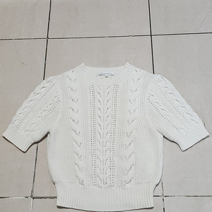 23FW 한섬 더캐시미어 반팔 니트탑