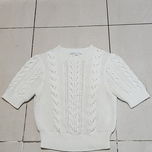 23FW 한섬 더캐시미어 반팔 니트탑