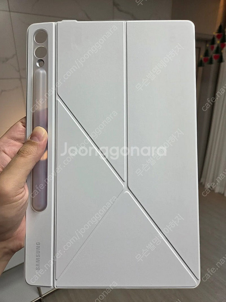 갤럭시탭 정품 스마트 커버 화이트 (S10, S9+, ...--2