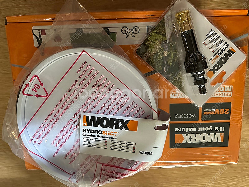 WORX Hydroshot 무선 고압세척기 미사용 신품...--0