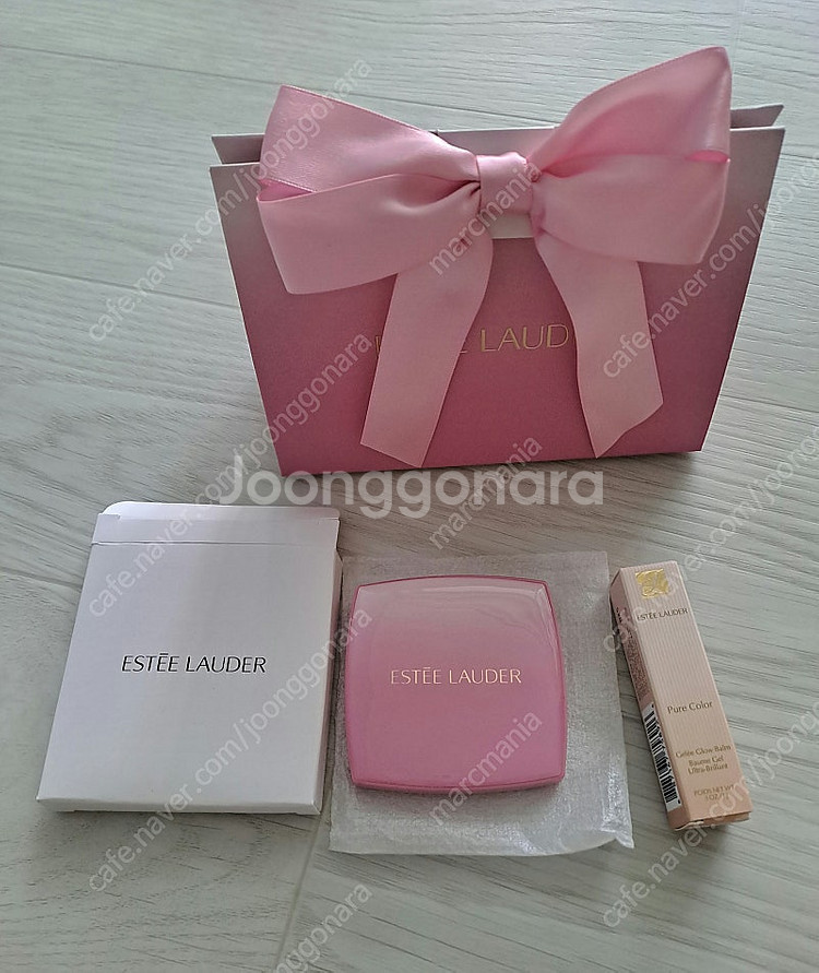 에스티로더 글로우밤 (벨마카롱) 핑크거울세트 판매합니다--0
