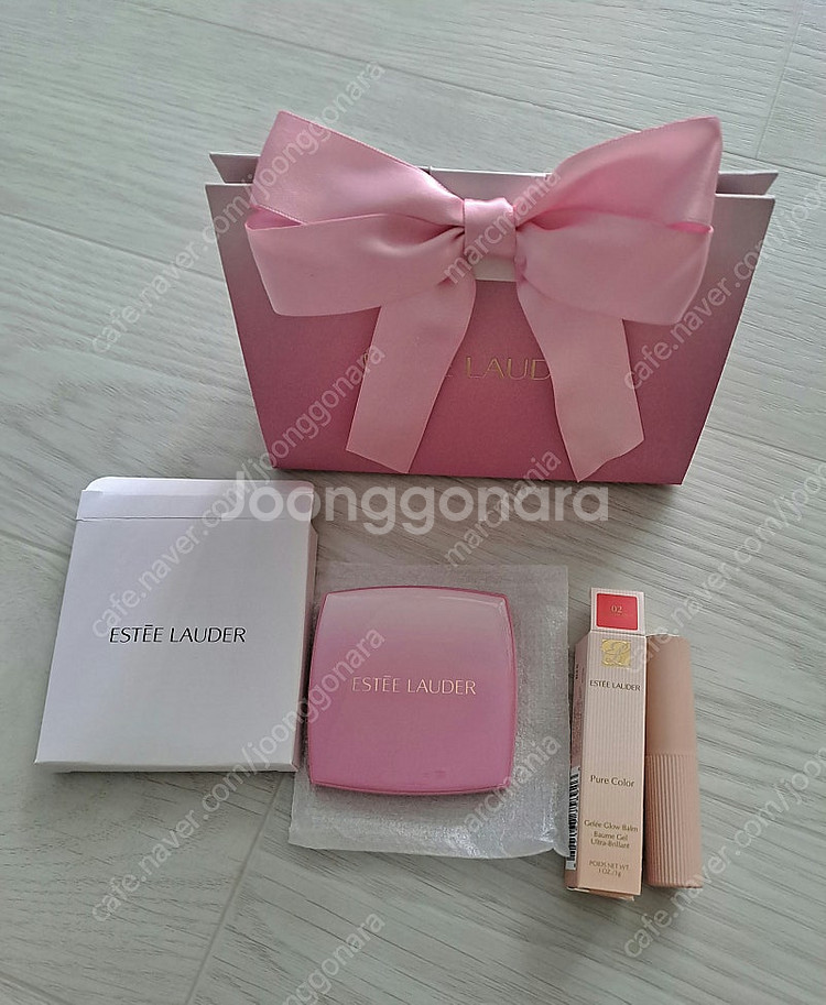 에스티로더 글로우밤 (벨마카롱) 핑크거울세트 판매합니다--1