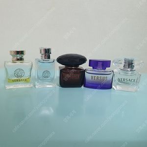베르사체 미니어처 향수들 일괄 크리스탈 느와 브라이트 베르수스 뿌르옴므 베르센스