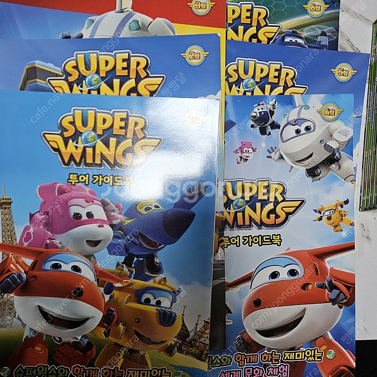 슈퍼윙스 DVD 1~6집 + 투어가이드북 6권--2