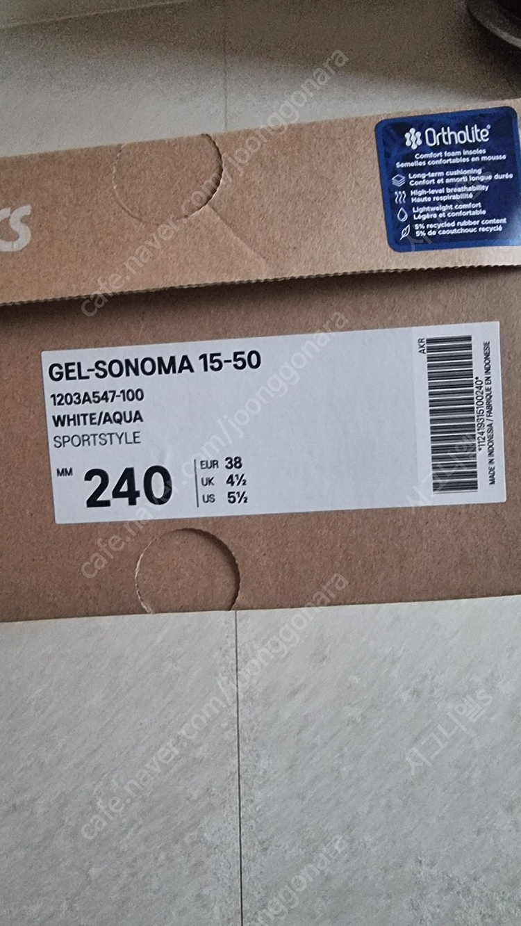 아식스 언리미티드 젤 소노마 15-50 화이트 아쿠아--6
