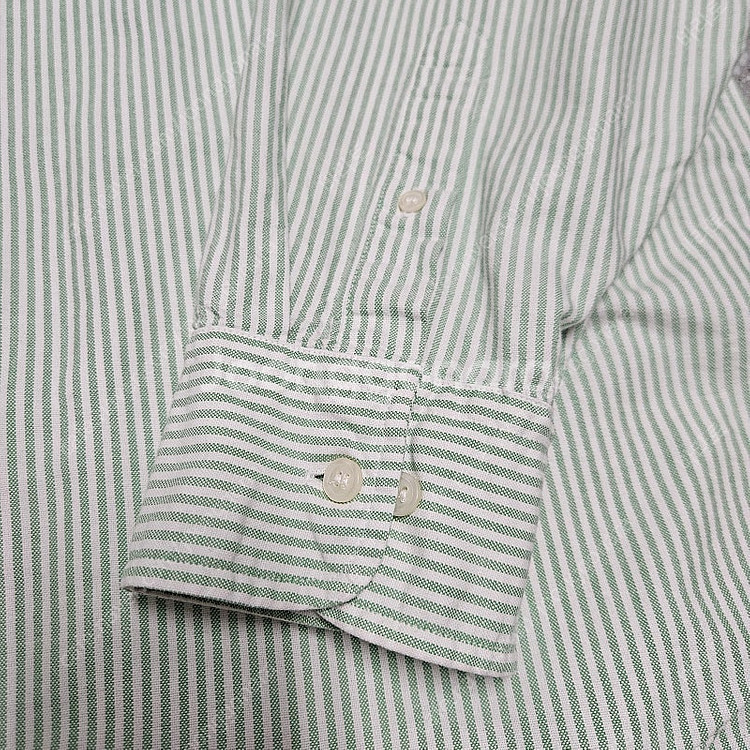 제이크루 스트라이프 옥스포드 셔츠 그린 L 팝니다/ 캐주얼 남방 폴로 브룩스--4