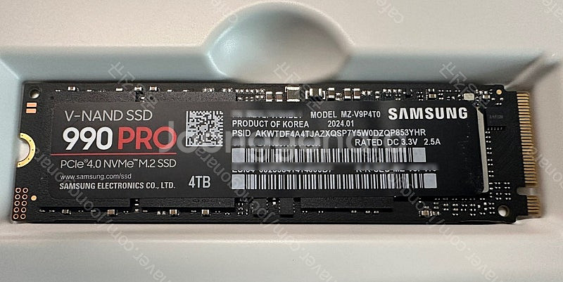 삼성 M.2 SSD 4TB 990 PRO (3개판매)--0