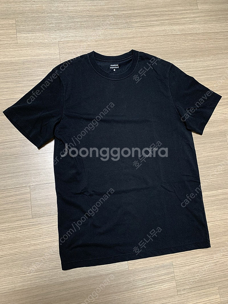무신사 쿨탠다드 베이식 크루넥 반팔 티셔츠 블랙 S--0