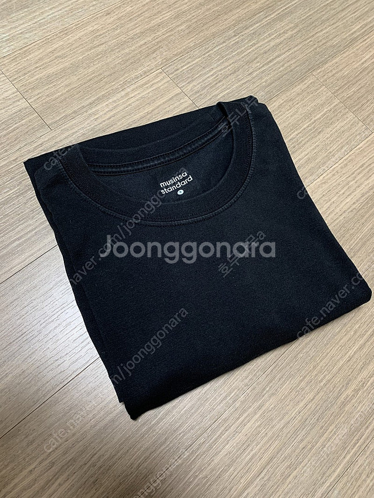 무신사 쿨탠다드 베이식 크루넥 반팔 티셔츠 블랙 S--2