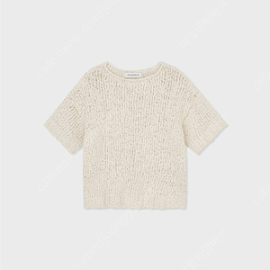 공드린 캔디 코튼 니트 크림색상 이미지