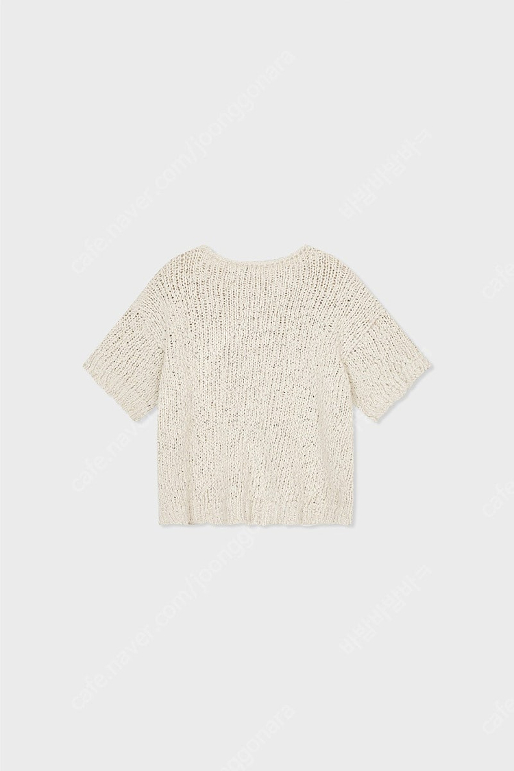 공드린 캔디 코튼 니트 크림색상 이미지