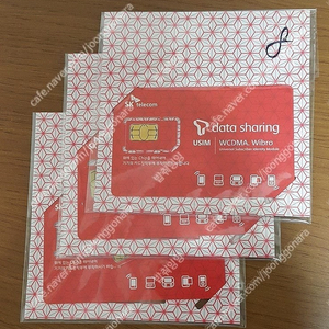 SKT데이터 쉐어링 (3G 무적칩) 유심 임대합니다.