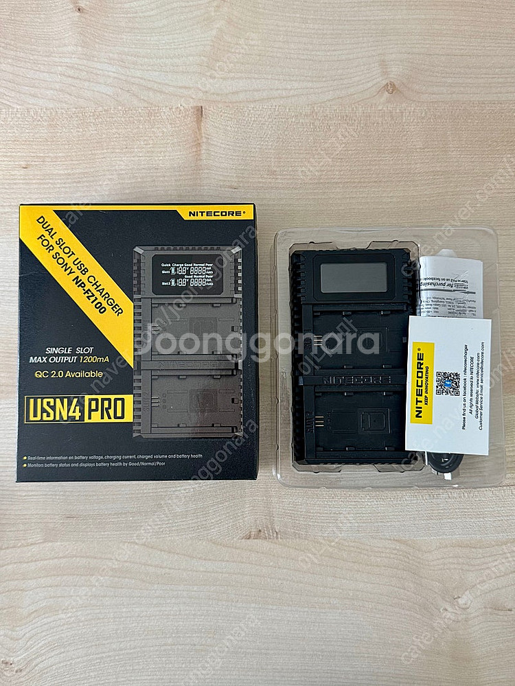 나이트코어 USN4 PRO 충전기 신동품 소니 FZ10...--0