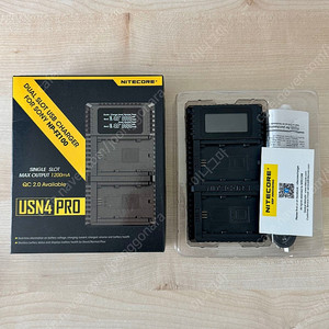 나이트코어 USN4 PRO 충전기 신동품 소니 FZ100 충전용