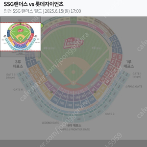 6/15 일 롯데 ssg 몰리스 그린존 정가 양도