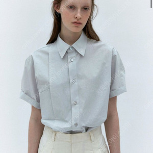 아우브아워 셔츠 hidden pocket tuck shirts (light grey)