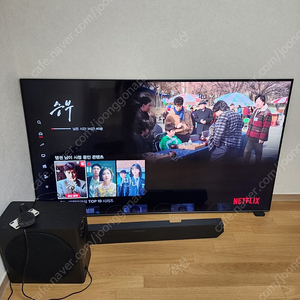 삼성 75인치 QLED TV KQ75QB70AF, HW-Q800B 사운드바 포함